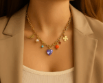 Rainbow Charm Necklace - Image 