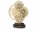 GearWood Clock 3D Mechanical Wooden Puzzle - Image 