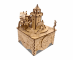 Dream Ocean Rotational Music Box 3D Mechanical Wooden Puzzle - Image 