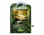 Jurassic World 3D Mechanical Wooden Puzzle Music Box - Image 