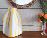 Stripey Paper Vase - Image 