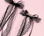 Lace Bow Hair Clips - Image 