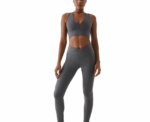 V-Belt Sports Leggings (Grey) - Image 