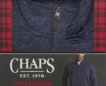 Chaps Quarter Zip Fleece Sweater Gift Box Set - Image 