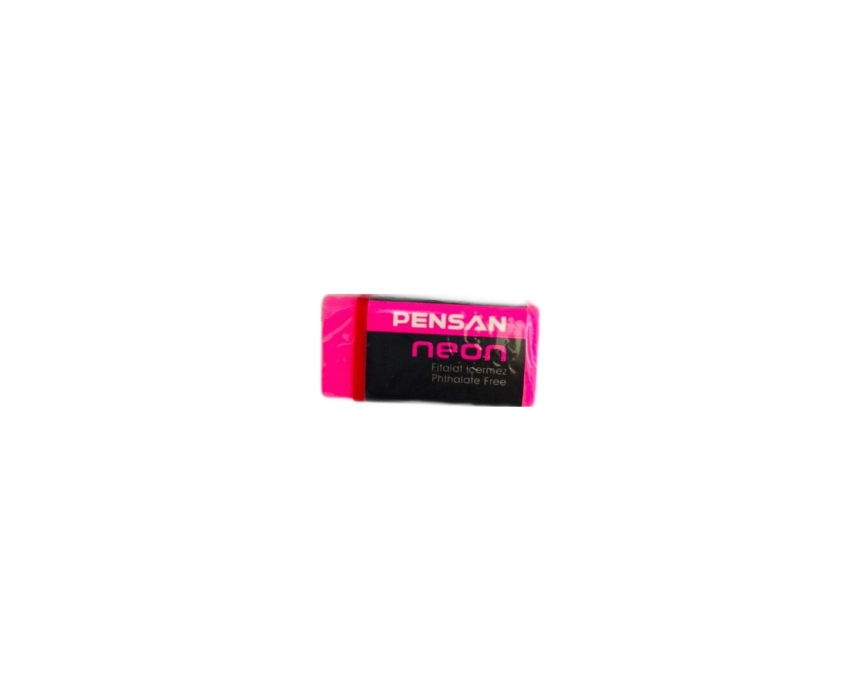 2 Pensan Neon Polimer Eraser in Pink - Image 1