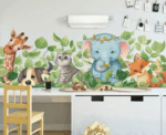 Animals and Greenery Wall Sticker - Image 