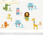Animals and Names Wall Decal - Image 