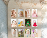 Baby Monthly Wooden Photo Frame - Image 