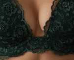 Penti Dark Green Intense Push Up Broderie Bra - Image 