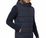 Damat Zipper Padded Navy Jacket With Zippered Closable Pockets - Image 