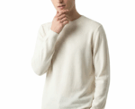 Damat Round Neck Knitwear Offwhite Long Sleeve Pullover - Image 