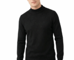 Damat Black High Neck Knitted Pullover - Image 