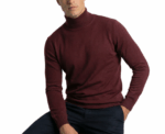 Damat Bordo High Neck Knitted Pullover - Image 