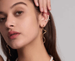 Golden Curve Earrings - Image 