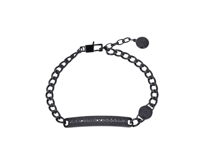 20 Polo Exchange Stainless Steel Bracelet in Black - Image 1
