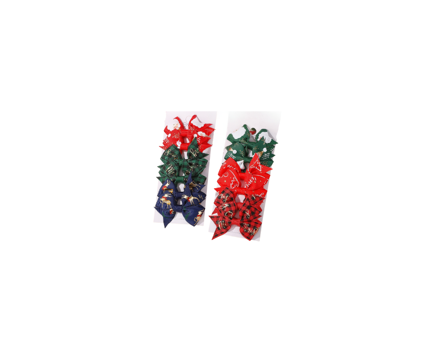 20 Christmas Mix Barrettes - Image 1