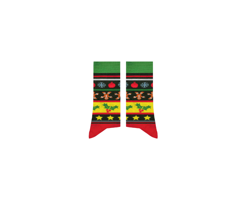24 Ugly Christmas Long Socks - Image 1