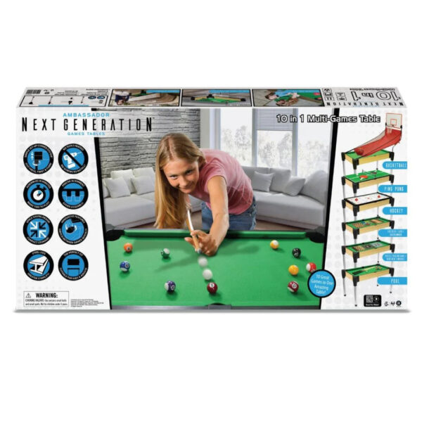 AMBASSADOR 10 IN 1 GAMES TABLE