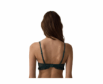 Penti Dark Green Intense Push Up Broderie Bra - Image 