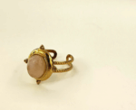 Vintage White Natural Stone Ring - Image 