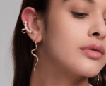 Golden Curve Earrings - Image 