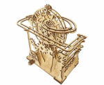 Kinetic Cyclone Marble Run Set 3D Mechanical Wooden Puzzle - Image 