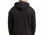 Tom Tailor Relaxed Fit Black Hoodie Sweatshirt with Print - Image 