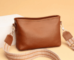 Genuine Leather Camel Bag - Image 