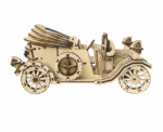 The Antique Roadster 3D Mechanical Wooden Puzzle - Image 