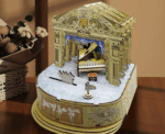 Dancing Ballerina Theater Music Box 3D Mechanical Wooden Puzzle - Image 
