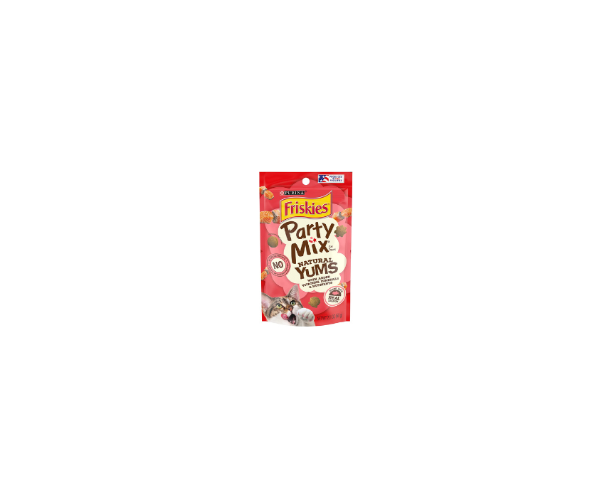 34 Purina Friskies Party Mix Natural Yums Cat Treats - Image 1