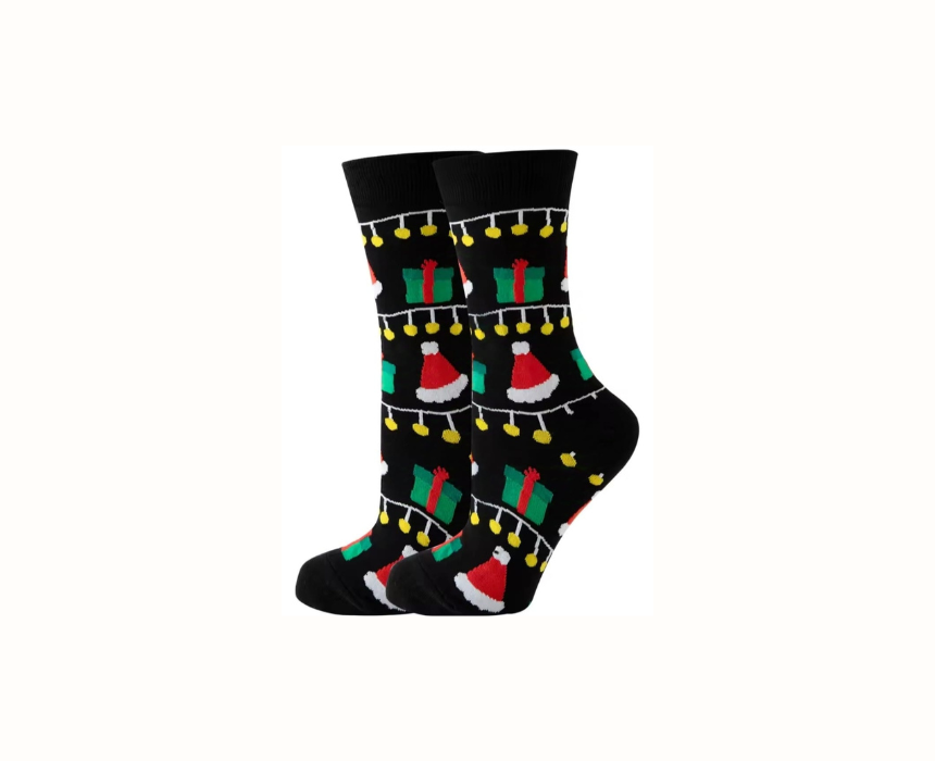 44 Black Christmas Socks - Image 1