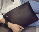 Rectangle Black Leather Oouch - Image 