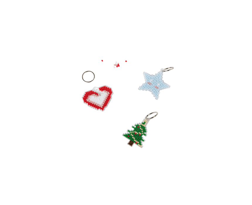 5 Christmas Key Rings - Image 1