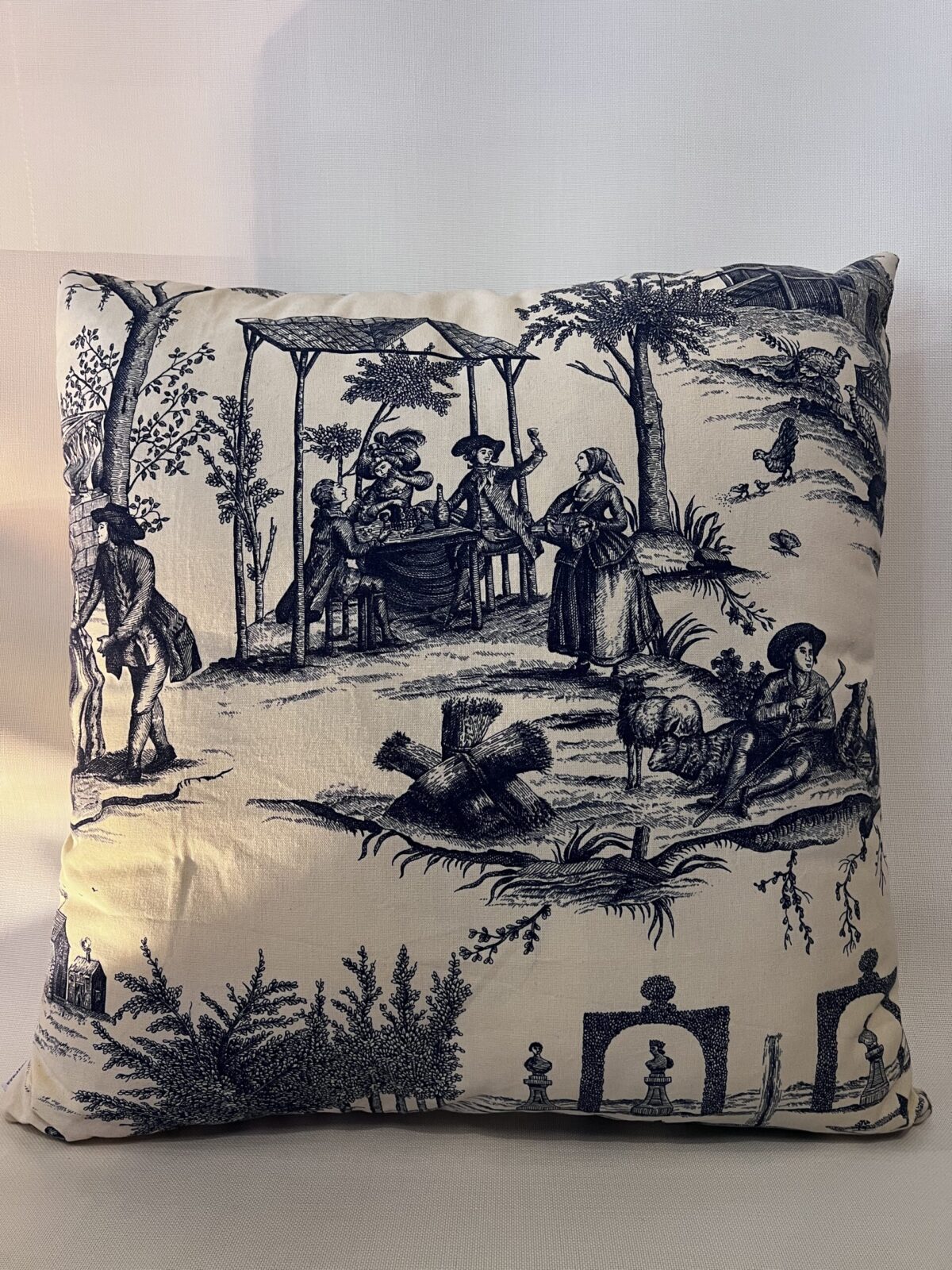 50x50.toile-de-jouy.BluePattern.55-scaled-1 Decorative Cushions & Throw Pillows