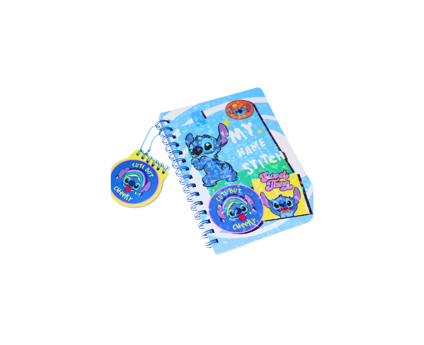 6 Stitch Blue Notebook - Image 1