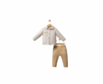 Boy 2-Piece Set in Light Beige - Image 
