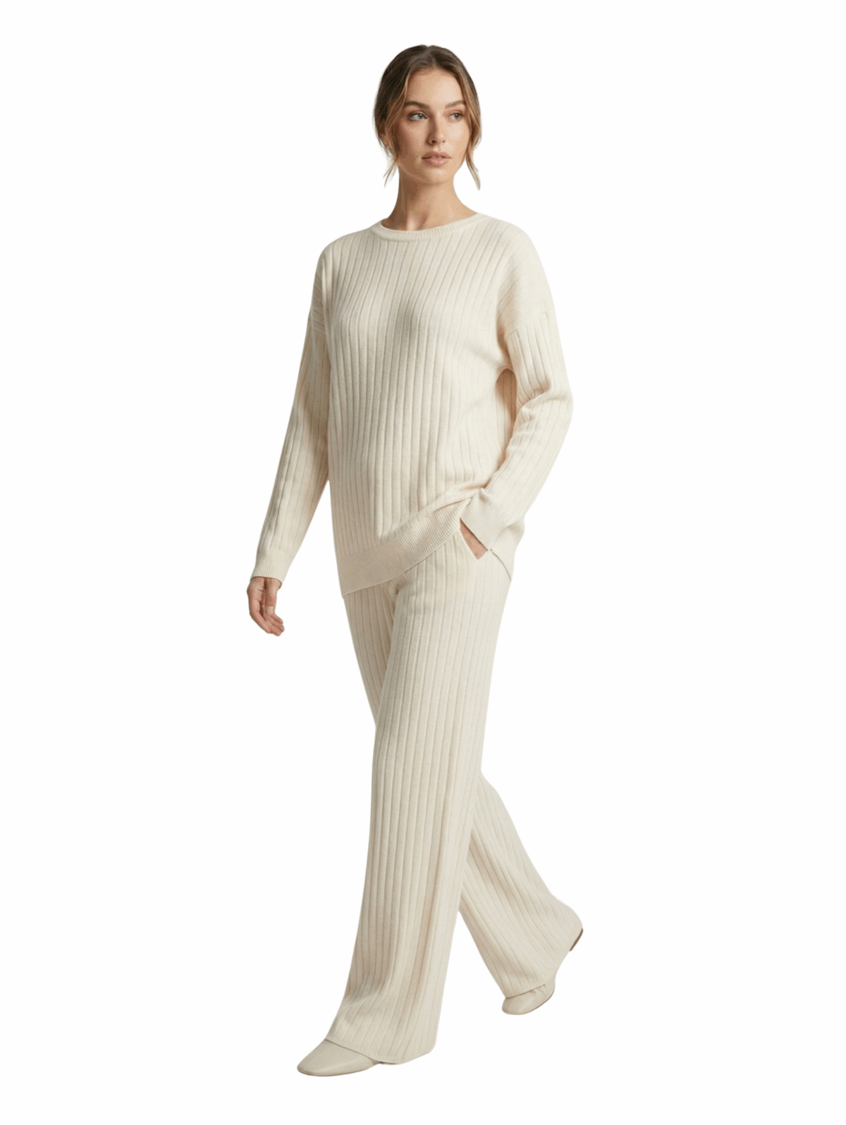 6_ec3b3621-e9ea-4d07-b01f-8be6ffc3bfda Warm Ribbed Pant & Sweater Offwhite Set