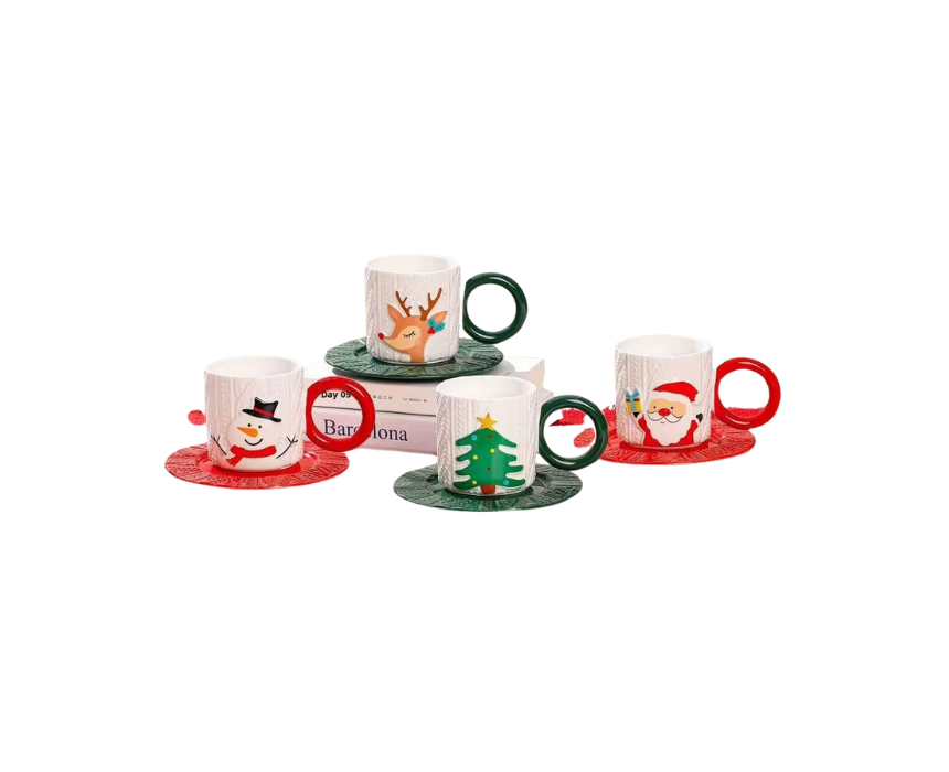 7 Embossed Christmas Mug - Image 1