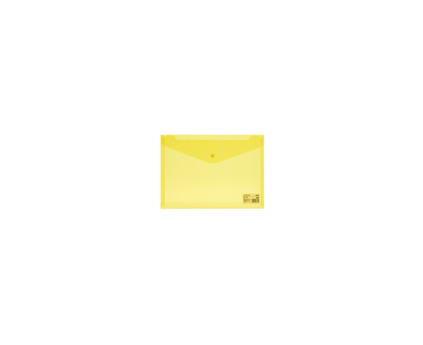 98 Deli Button Yellow File Bag A4 - Image 1