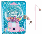 Glitter Locking Journal with Pen - Image 