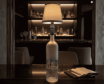 Repurposed Spirit Bottle Side Lamp - Image 