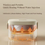 Stainless Steel USB Rechargeable Wireless Lunch Box - Image 