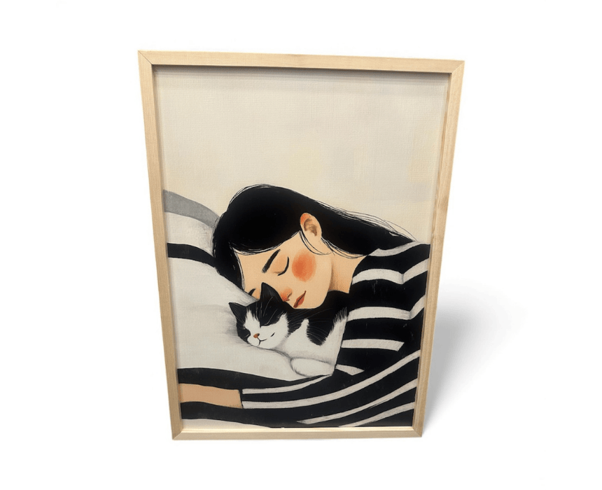 Sleeping with a Cat Sleeping With A Cat - Image 1