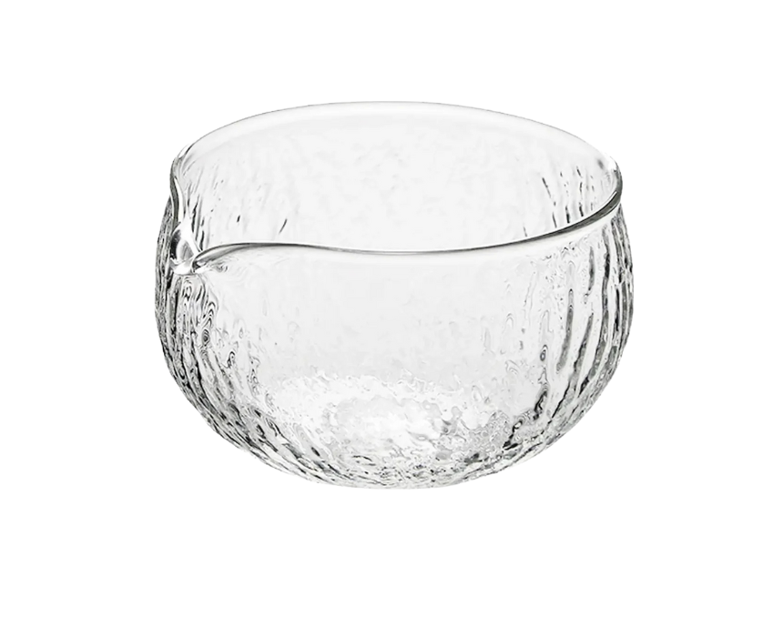 Textured Glass Matcha Bowl 400ml Textured Glass Matcha Bowl 400ml - Image 1