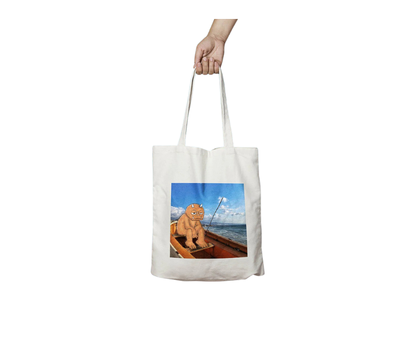 Untitled design (1) fisherman X boat Tote Bag - Image 1