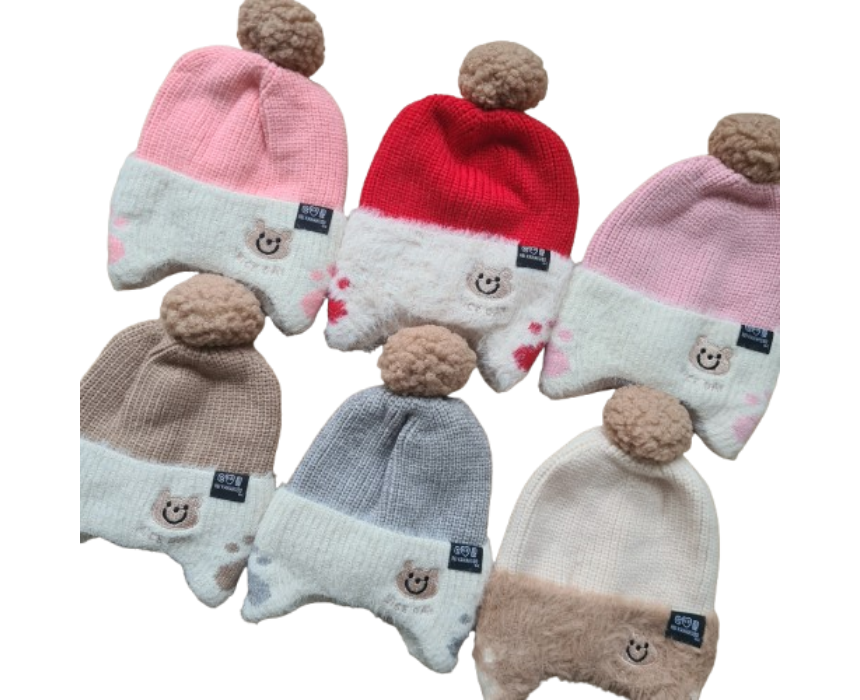 Untitled design (1) Snuggle Pom Beanie - Image 1