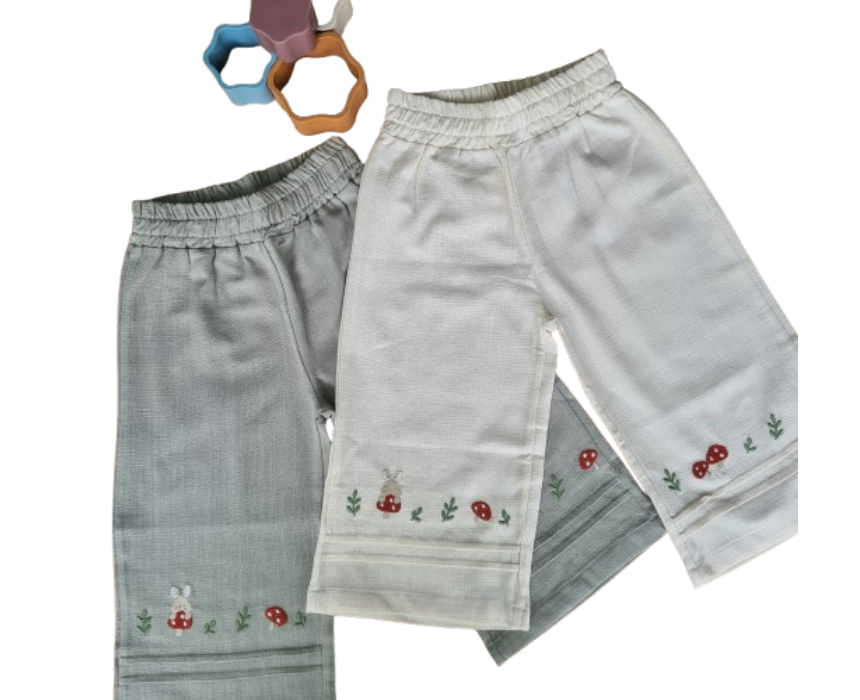 Untitled design (13) Embroidered Trousers - Image 1
