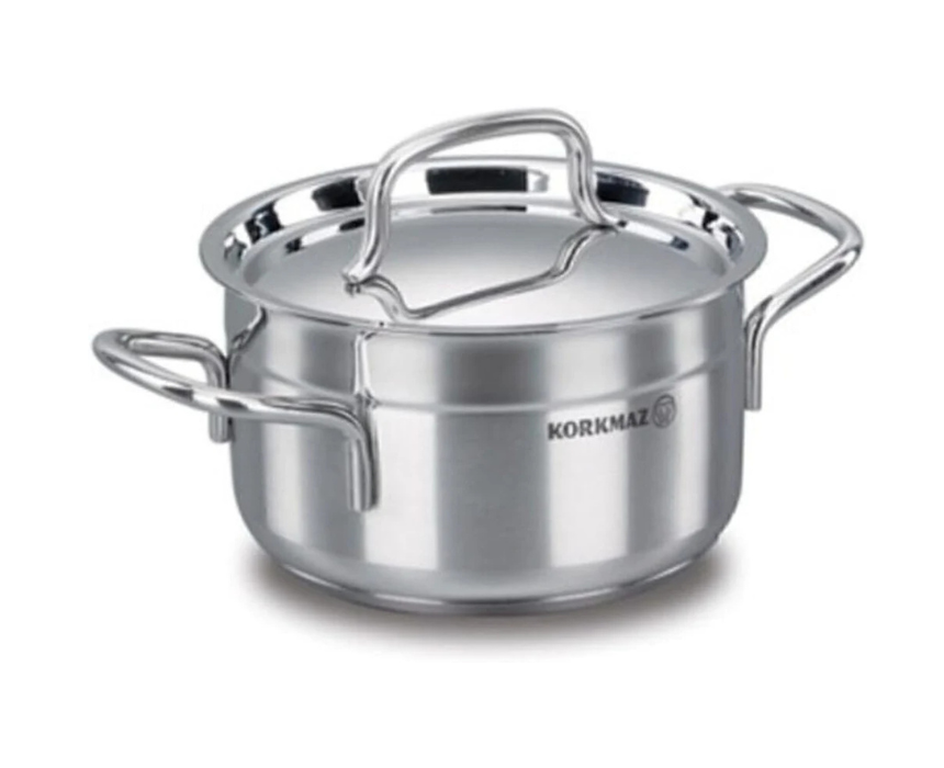 Untitled design Korkmaz Alfa Stainless Steel Stock Pot Casserole 1.8L - Image 1
