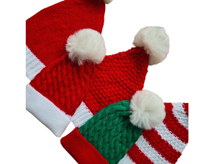 Untitled design Knitted Christmas Hat - Image 1